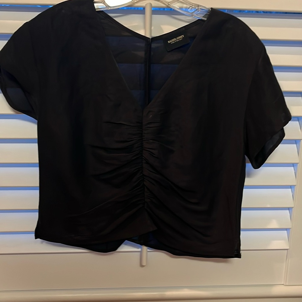 Rachel Comey cap sleeve black top